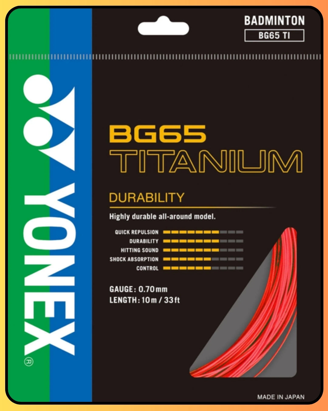 Yonex BG65 Titanium Badminton String