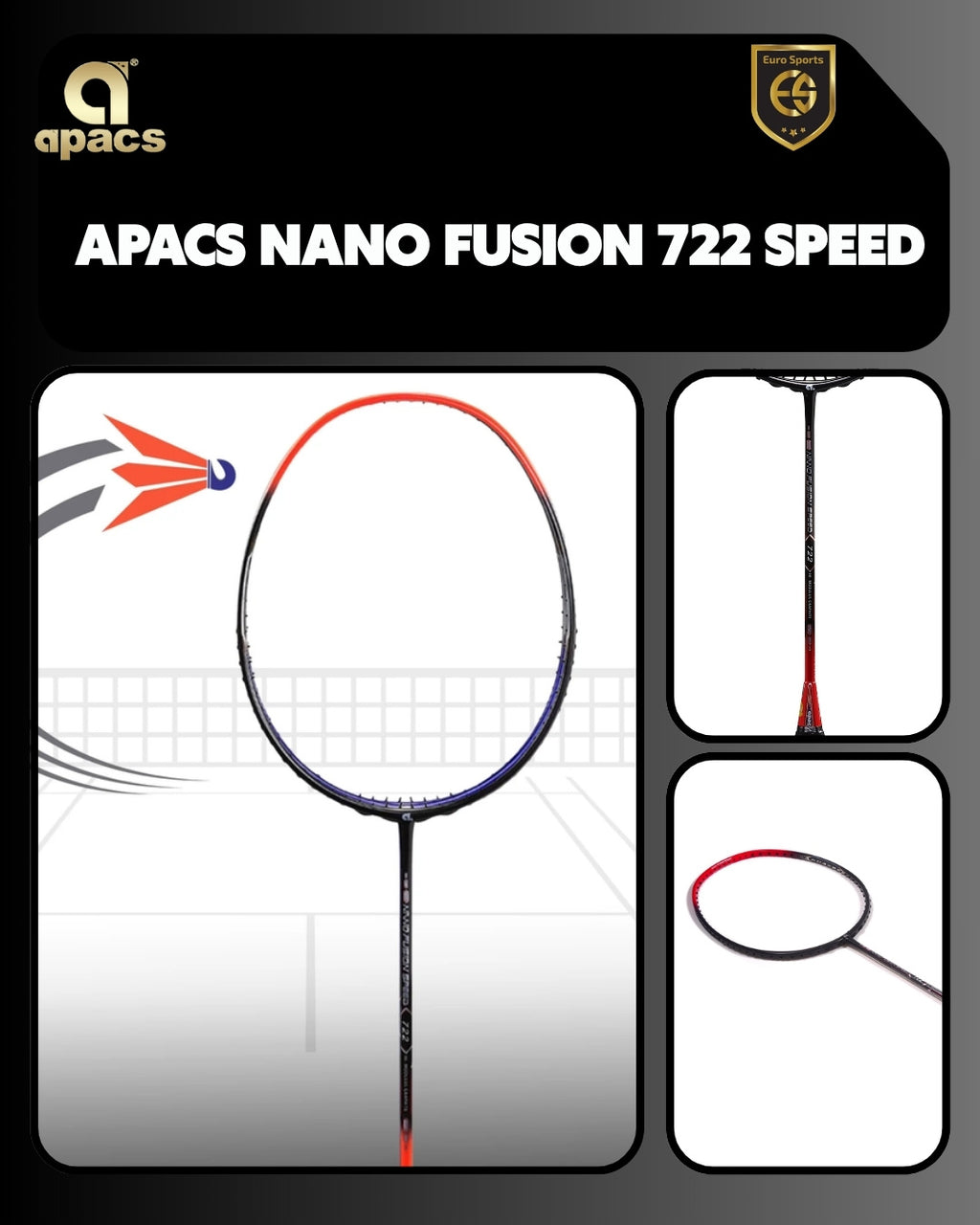 Apacs Nano Fusion 722 Speed Badminton Racket