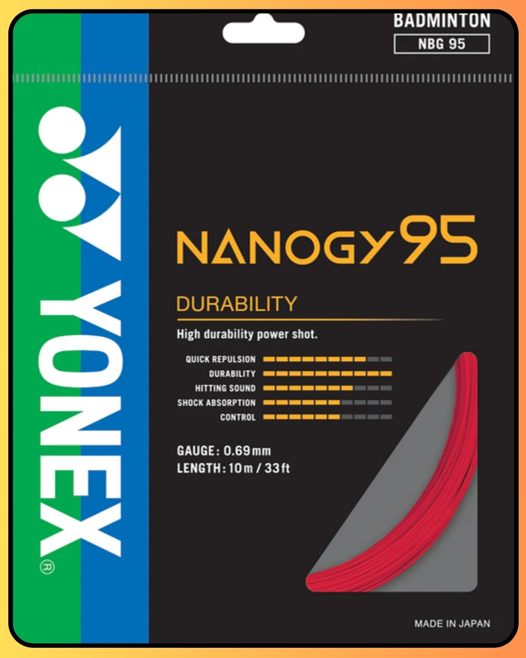 Yonex NBG95 Nanogy 95 Badminton String