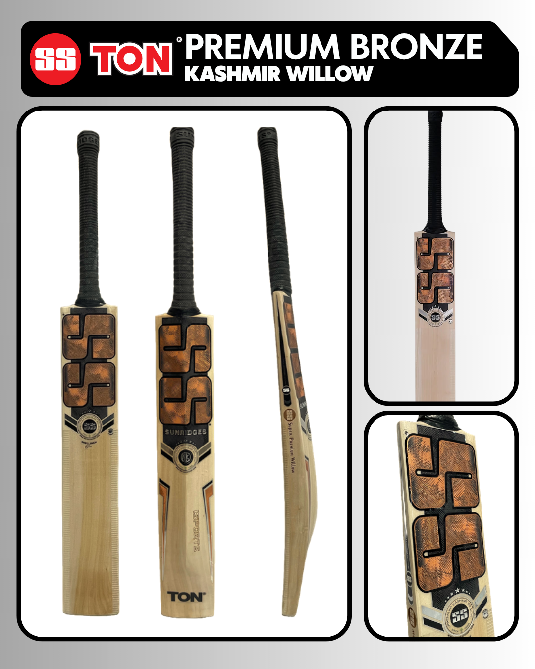 SS Premium Bronze Kashmir Willow Cricket Bat