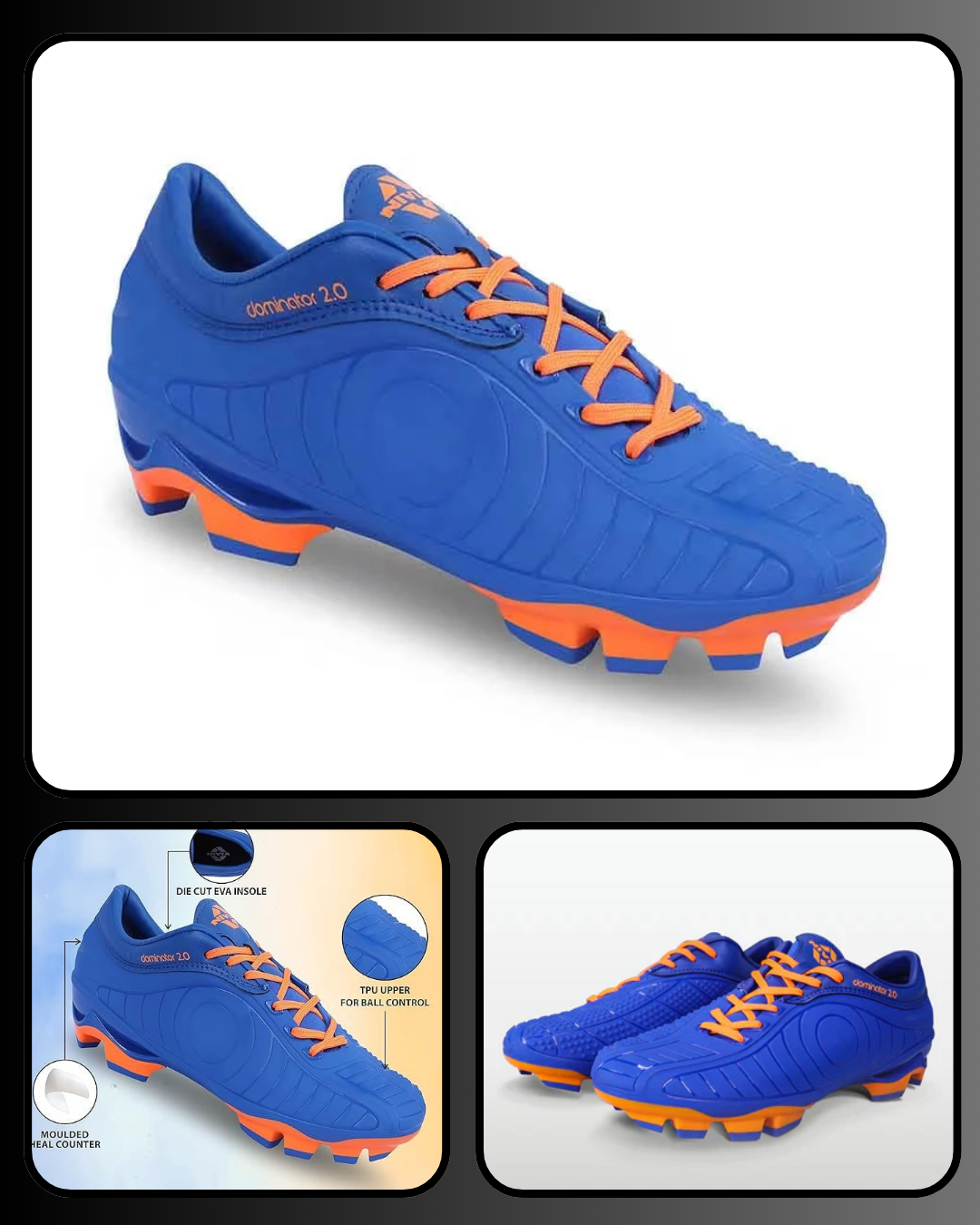 Nivia Dominator 2.0 Football Shoes FB1157-BL