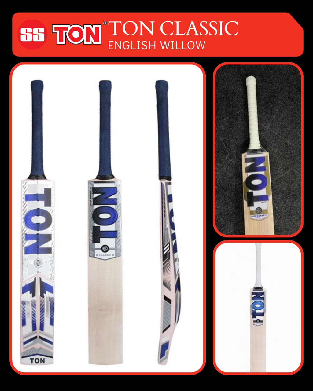 SS TON Classic Kashmir Willow Cricket Bat