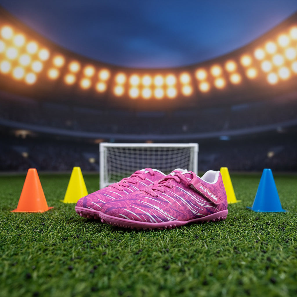 Nivia Rabona 2.0 Kids Turf Football Shoes - Fusion Rose