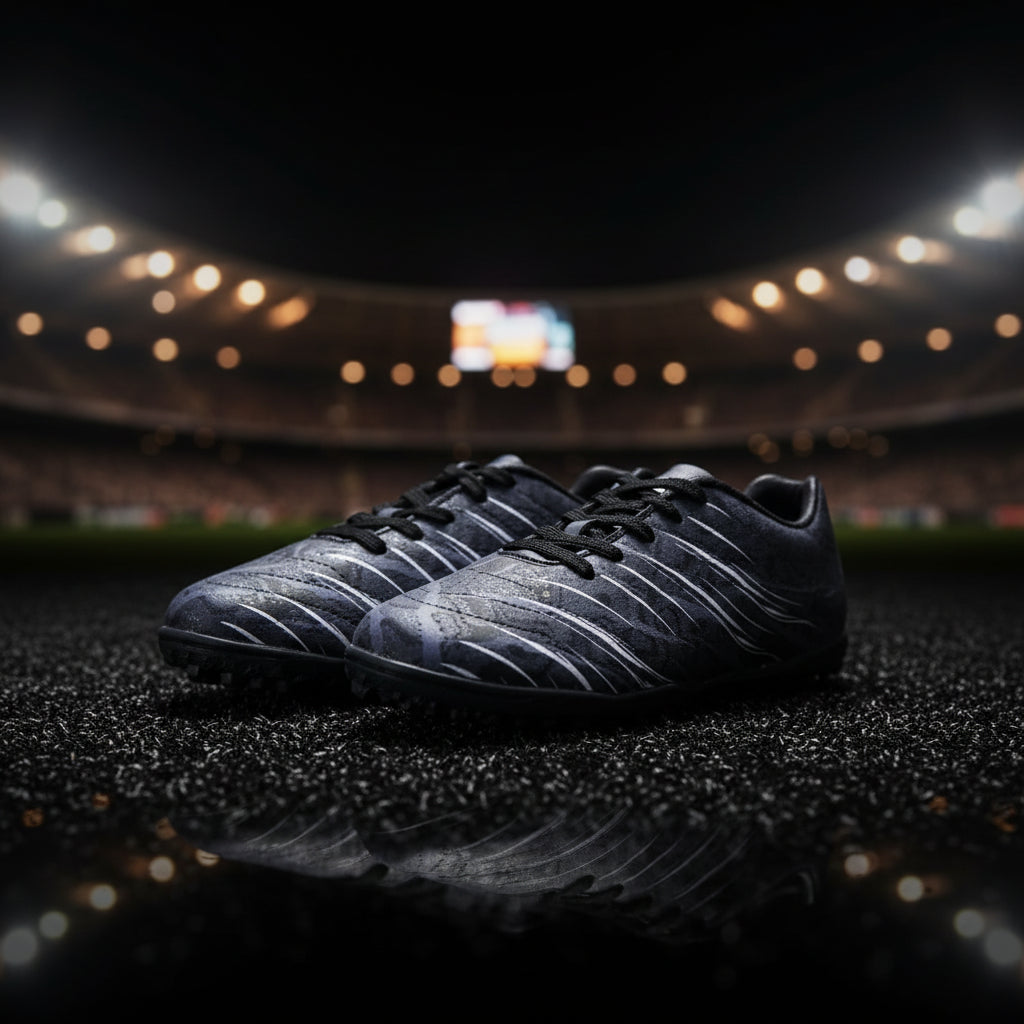 Nivia Rabona 2.0 Kids Turf Football Shoes - Black