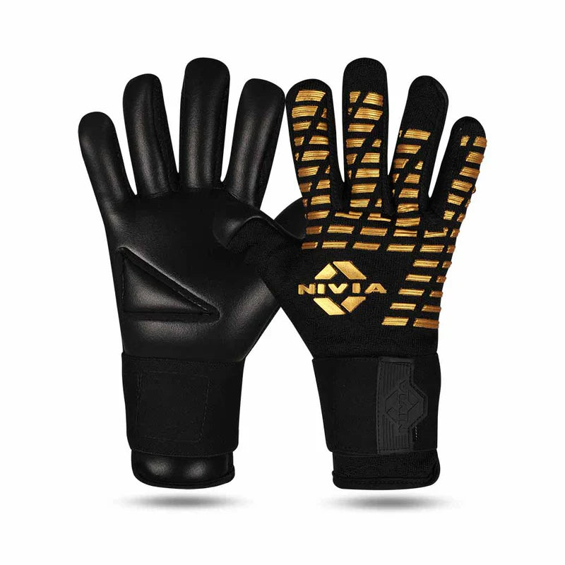 Nivia Goal Keeper Gloves Ashtang Gold