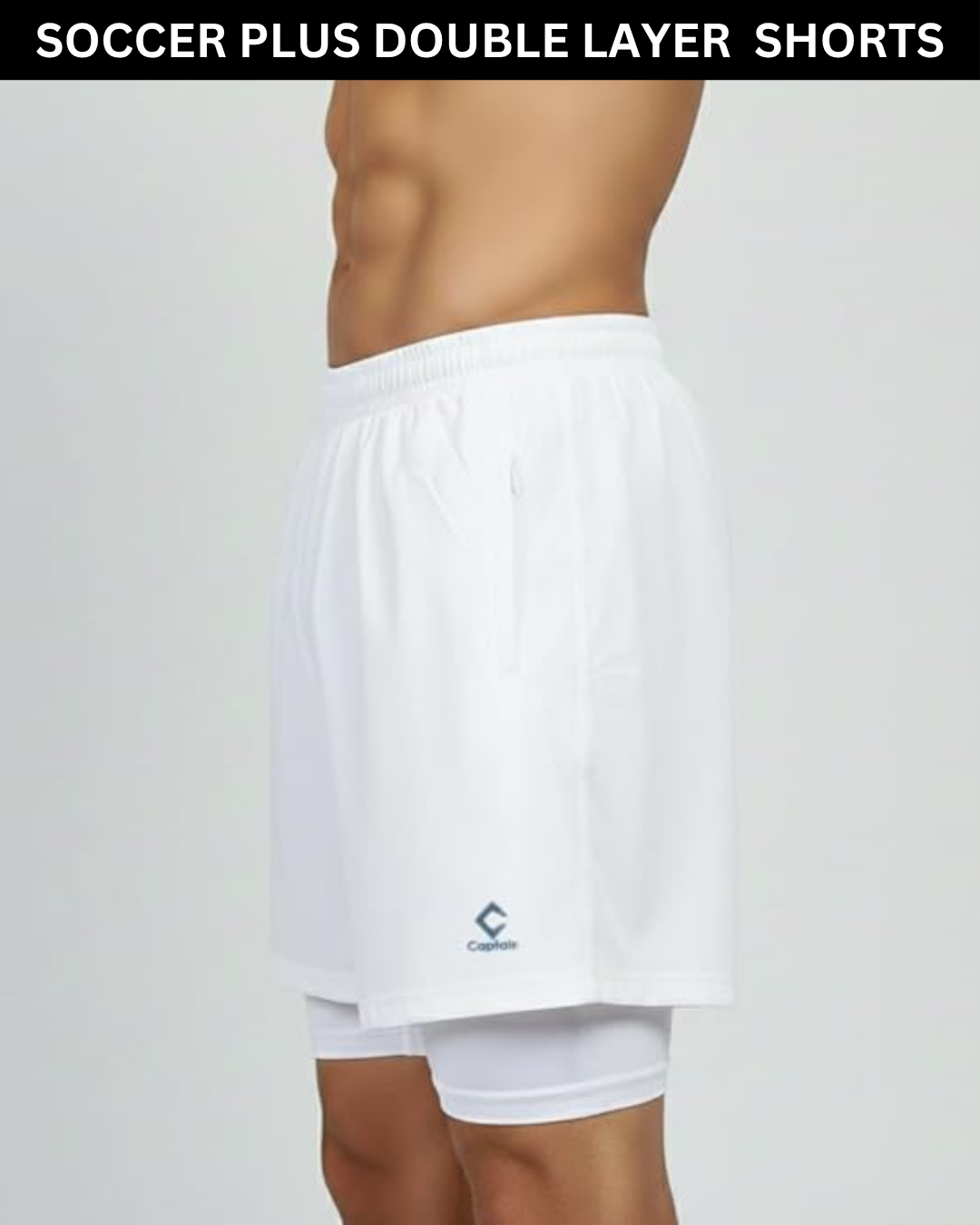 Captain Soccer Plus Double Layer Shorts