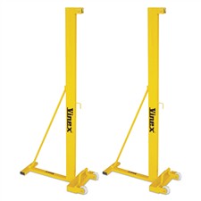 Vinex Badminton Post - Competition (Steel Uprights, Foldable with Wheels)