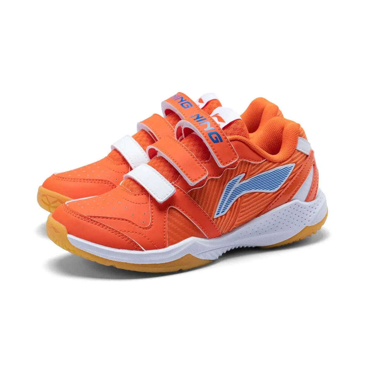 Lining Junior Badminton Shoes AYTV012-3 – Orange/White