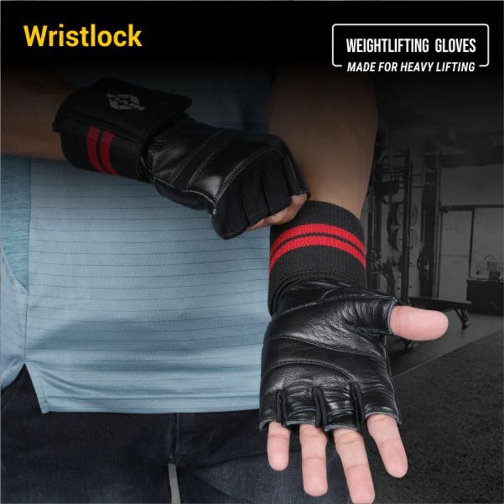 Nivia Wristlock Weightlifting Glove