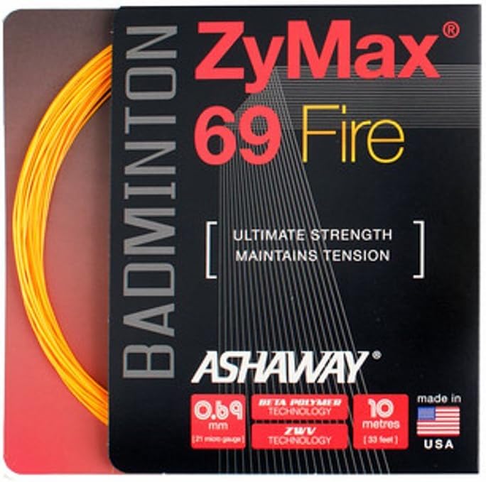 Ashaway Badminton Strings - Zymax 69 Fire