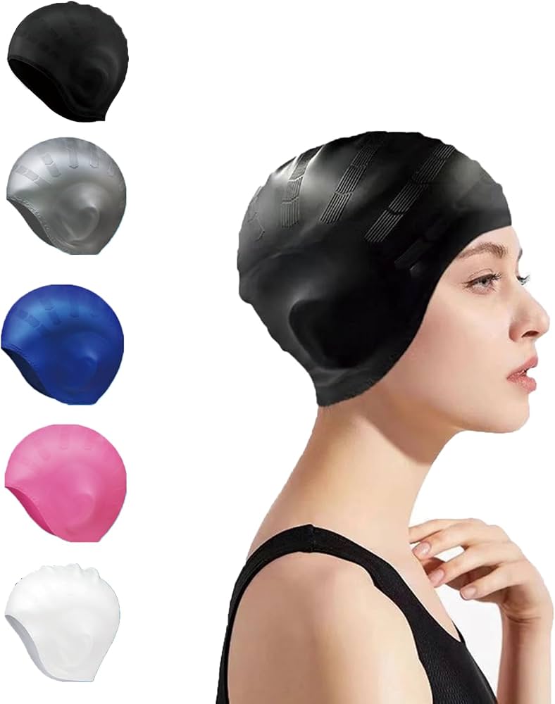 Silicone Swim Cap for Women and Men