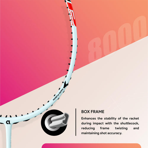Apacs Carbo 8000 Power Badminton Racket – 4U, Head Heavy, Medium Flex, 38 lbs Tension