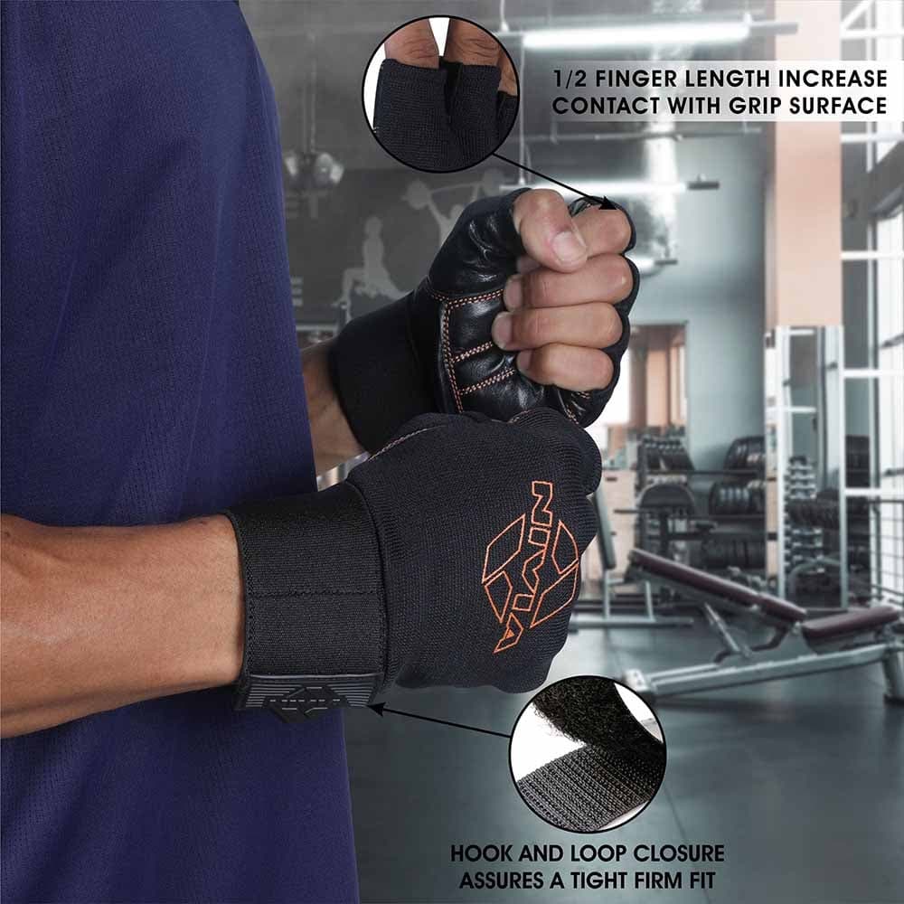 Nivia Gym Leather Weightlifting Gloves