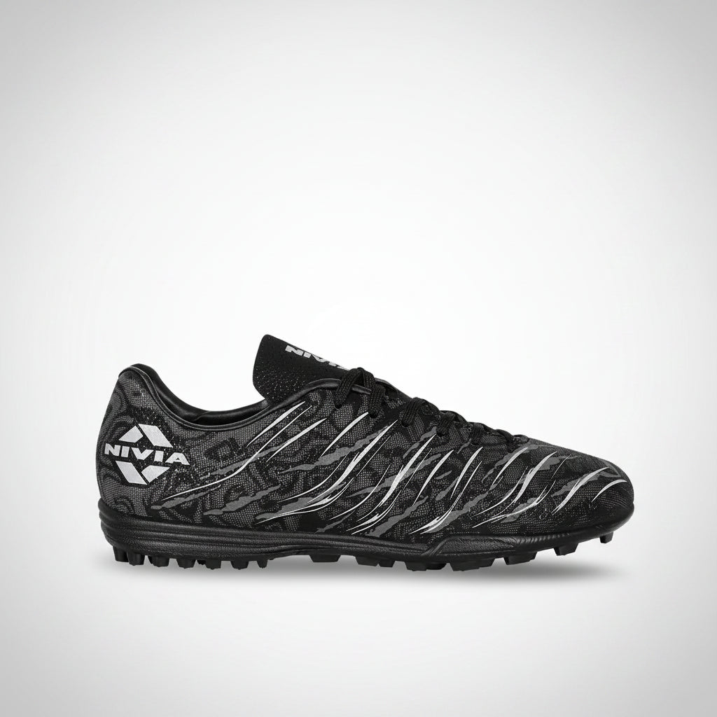Nivia Rabona 2.0 Kids Turf Football Shoes - Black