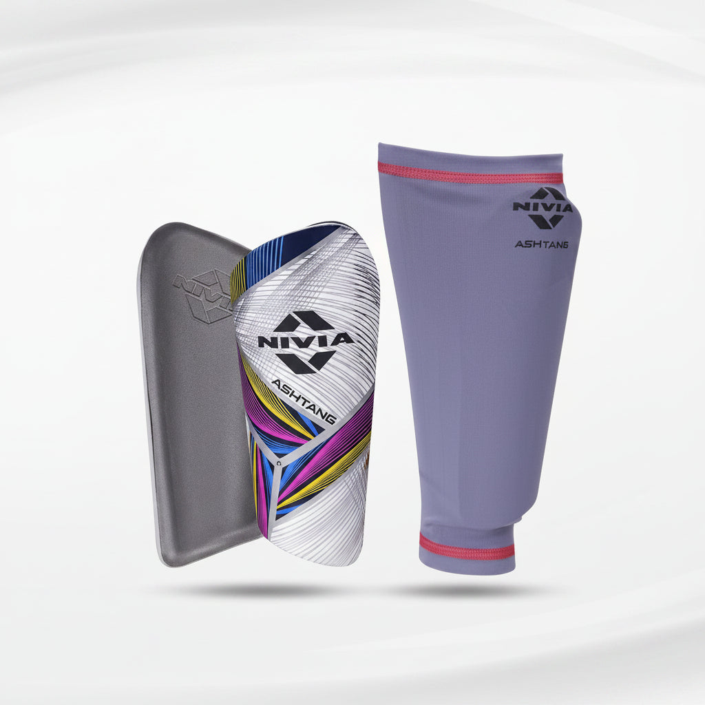 Nivia Ashtang Football Shin Guard With Lycra Sleeve