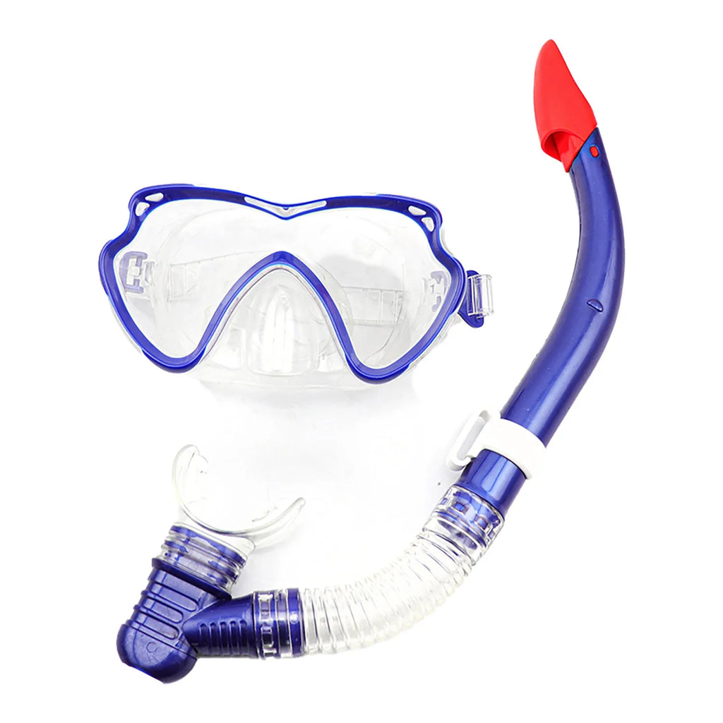 Adult Large Frame Anti-Fog Semi-Dry Diving Mask & Snorkel Set SS-6