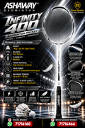 Ashaway Infinity 400 Badminton Racket – USA