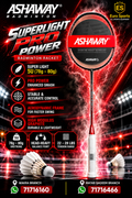 Ashaway Badminton Racket - Superlight Pro Power Matt