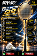Ashaway Badminton Racket - Quantum Q9 Shiny