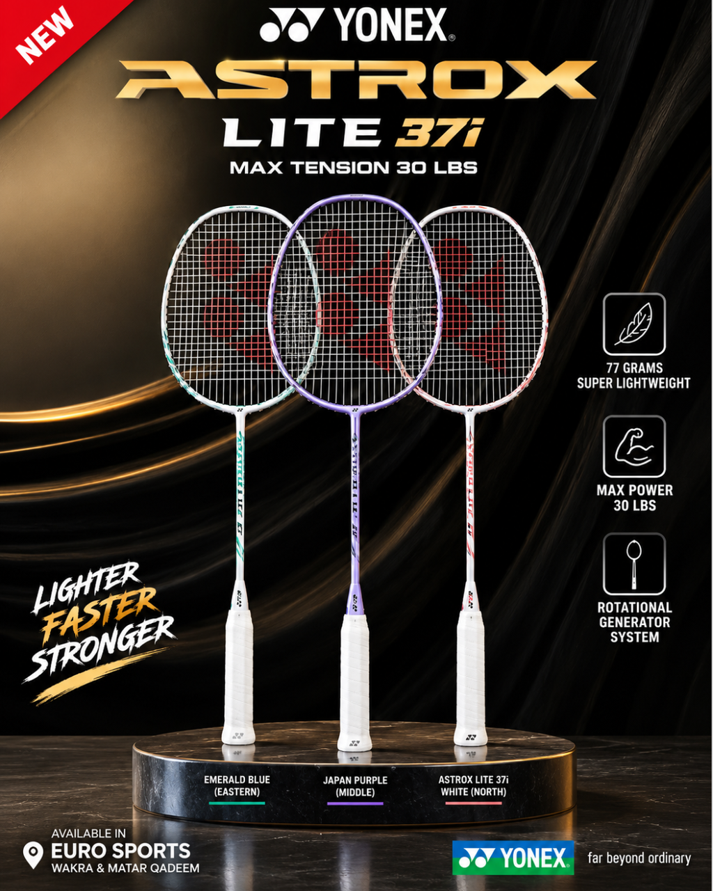 Yonex Astrox Lite 37i iSeries Badminton Racket