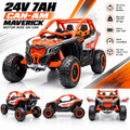 Can-Am Maverick 24V 7Ah Kids Electric Ride-On Car – Orange (2 Seater)