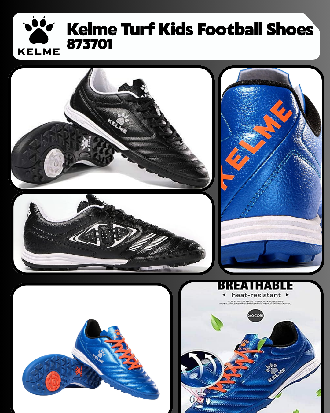 KELME 873701 Kids Turf Soccer Shoes