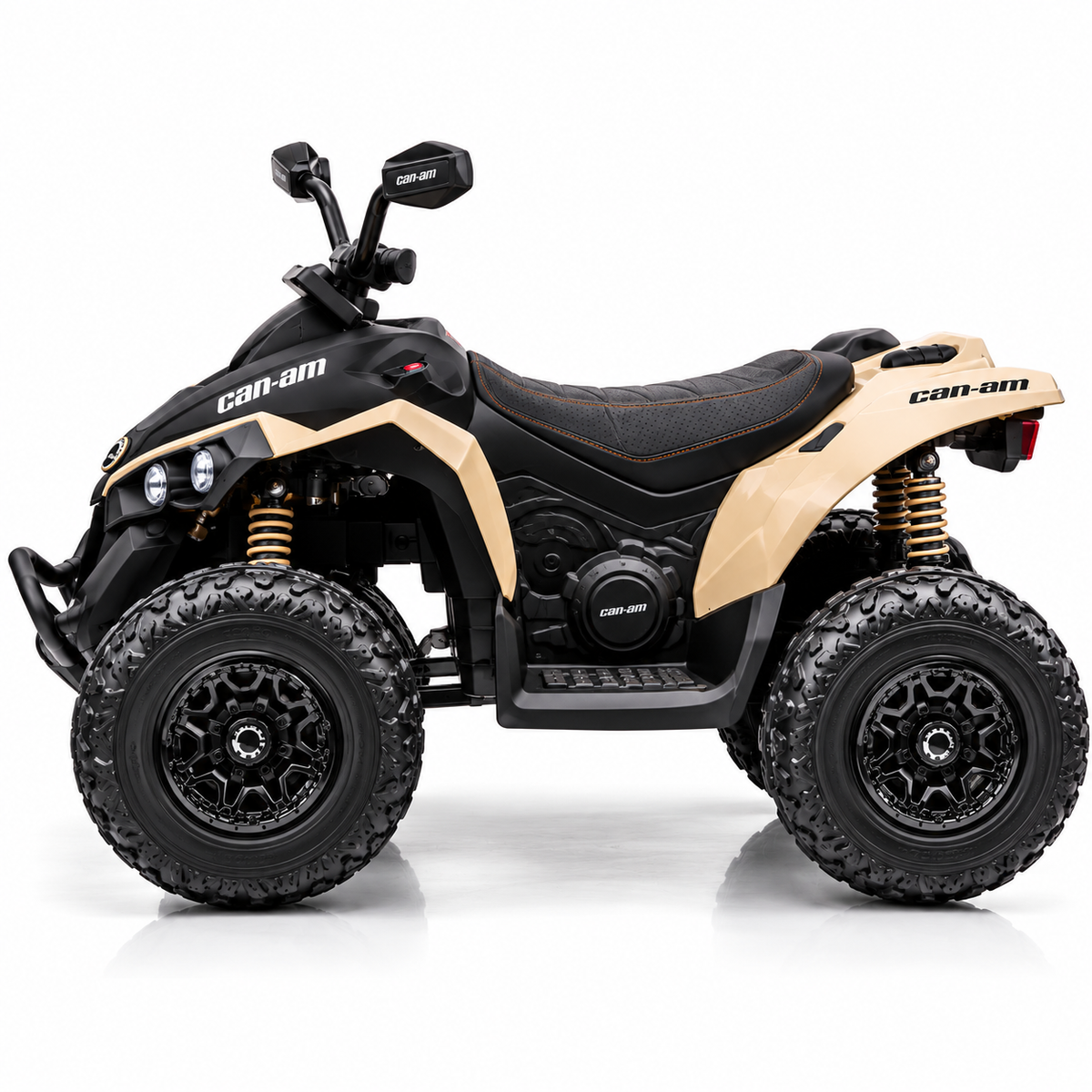 Can-Am Banchi 24V Kids Electric Ride-On ATV Quad – Khaki