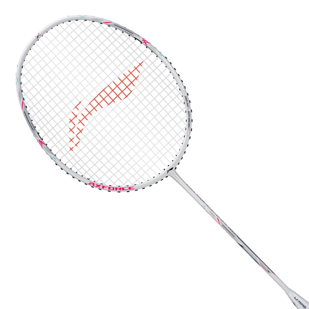 Li-Ning AxForce Cannon Badminton Racket (White)