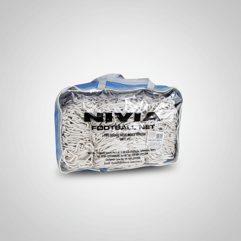 Nivia Football Net Cotton 7.32x2.44m Net Hole 15cm