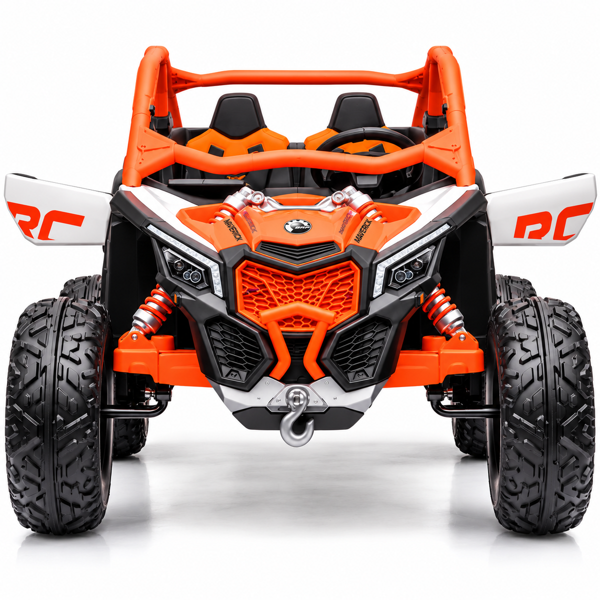 Can-Am Maverick 24V 7Ah Kids Electric Ride-On Car – Orange (2 Seater)