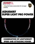 Ashaway Badminton Racket - Superlight Pro Power Matt