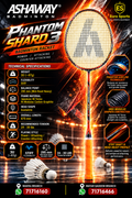 Ashaway Badminton Racket - Phantom Shard 3
