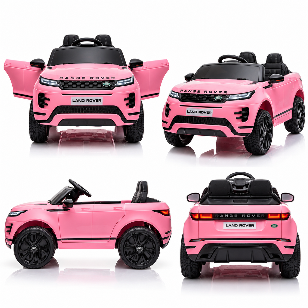 Range Rover Evoque Sport 12V Kids Electric Ride-On Car with Remote – Light Pink