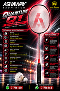 Ashaway Quantum Q1 Badminton Racket – USA