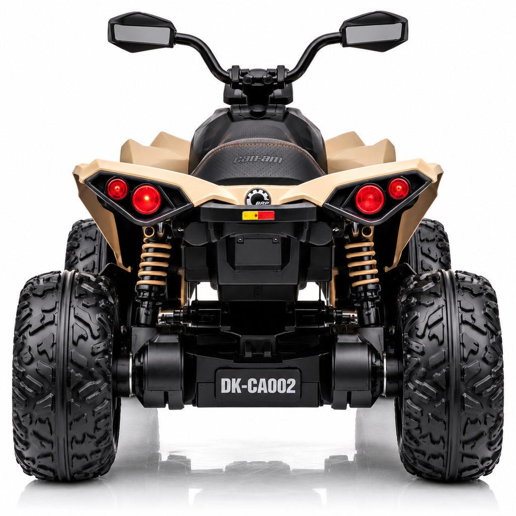 Can-Am Banchi 24V Kids Electric Ride-On ATV Quad – Khaki