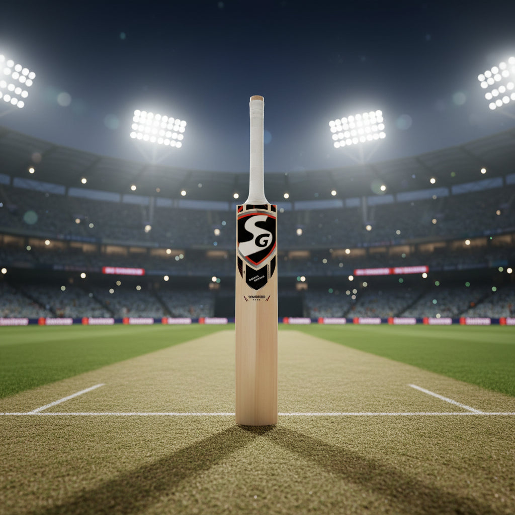 SG Thunder Plus Kashmir Willow Cricket Bat - Size 5
