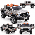 Toyota Off-Road Pickup 24V Kids Electric Ride-On Truck with Remote – Silver (2 Seater)