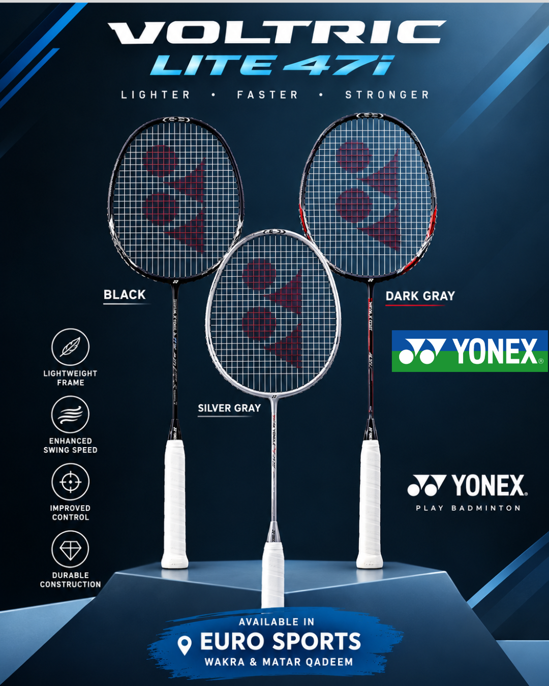 Yonex Voltric 47i iSeries Badminton Racket