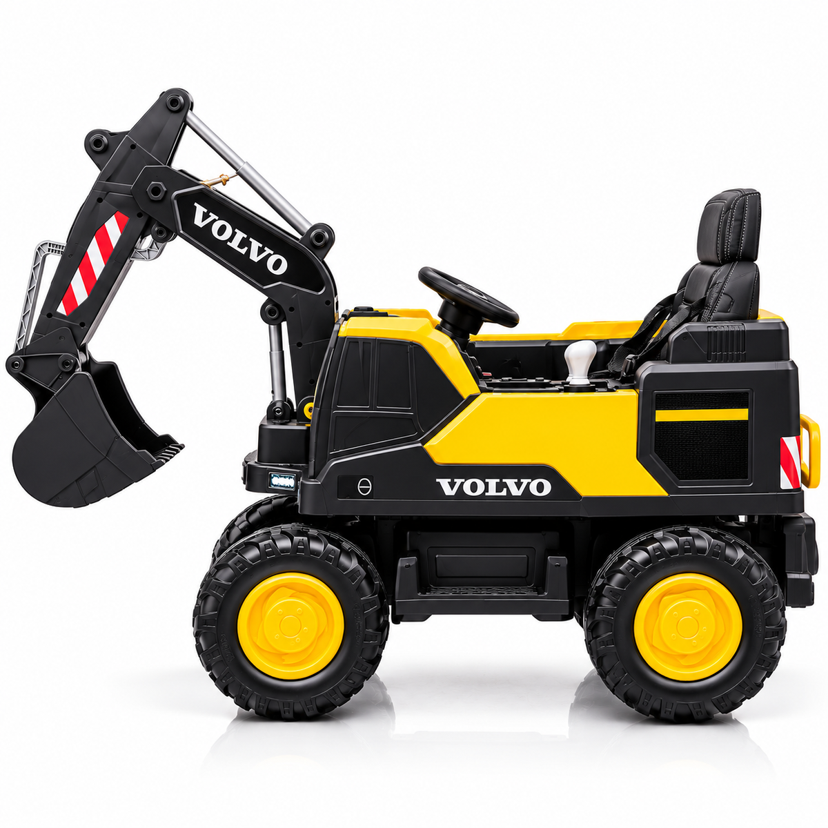 Volvo Excavator 12V Kids Electric Ride-On Digger with Remote – Yellow (New Arrival)