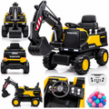 Volvo Excavator 12V Kids Electric Ride-On Digger with Remote – Yellow (New Arrival)