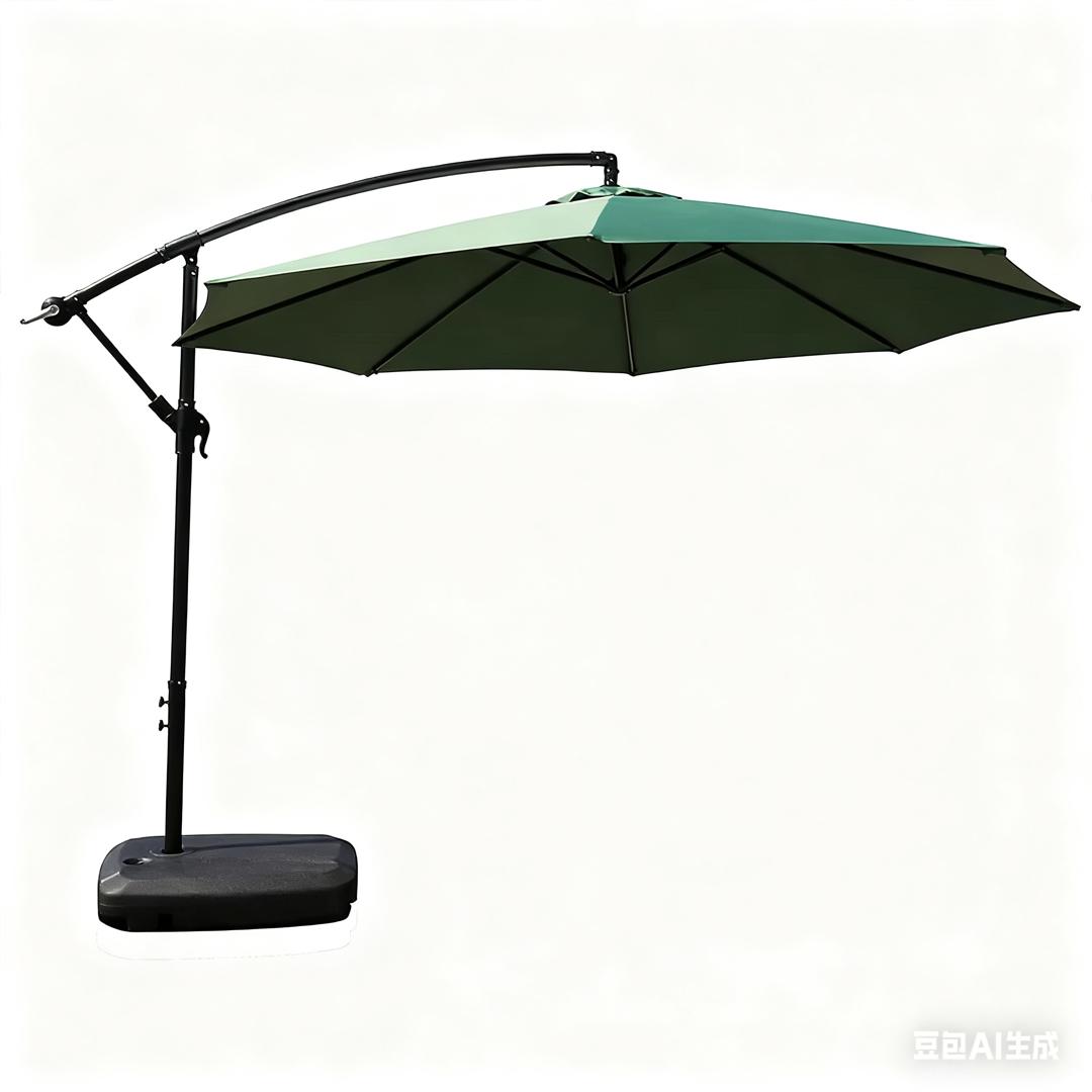 Steel Hanging Umbrella 3 Meter - Green