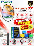 Yonex Astrox 77 Play Combo Offer – Racket + Free String + Free Grip + Free Gutting