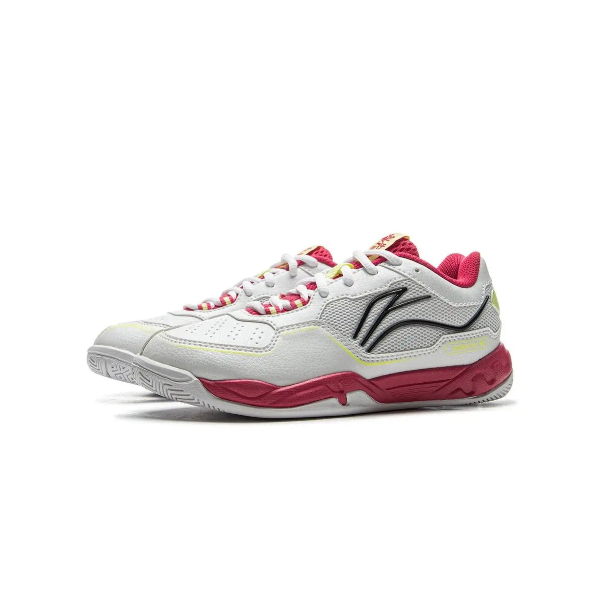 Lining Ground-Flying III JR Badminton Shoes AYTV002-3 – White/Pink