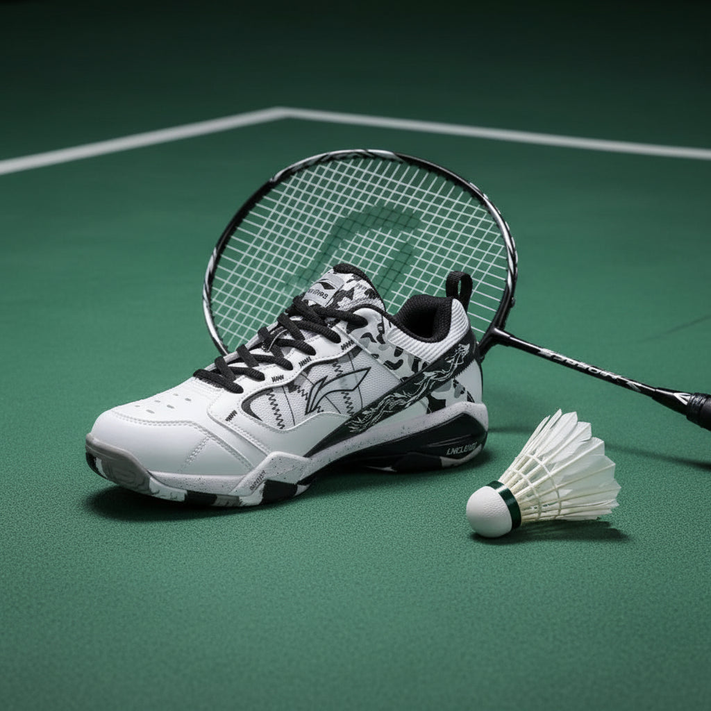 Li Ning Invincible ACE Men's Professional Badminton Shoes - Snow Camo