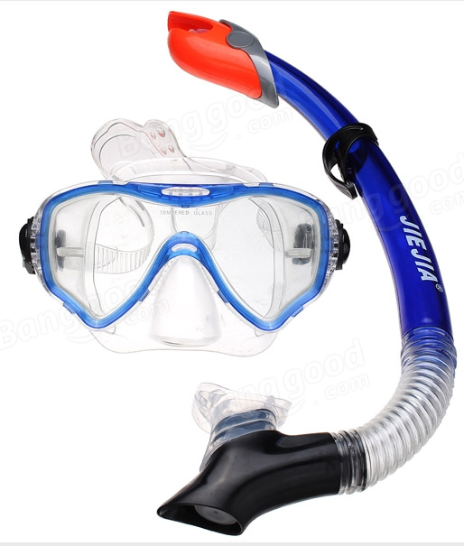 Adult Fully Dry Diving Mask & Snorkel Set SS-8
