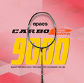 Apacs Carbo 9000 Badminton Racket – 4U, Even Balance, Flexible Shaft, 38 lbs Tension