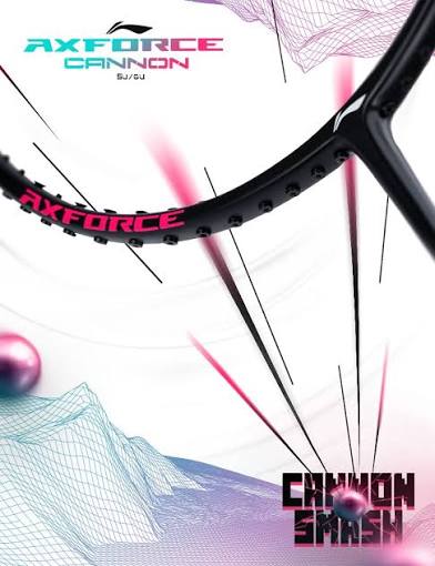 Li-Ning AxForce Cannon Badminton Racket (Black)