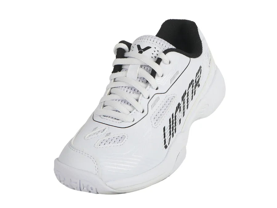 Victor A396JR Junior Badminton Shoes - White/Black