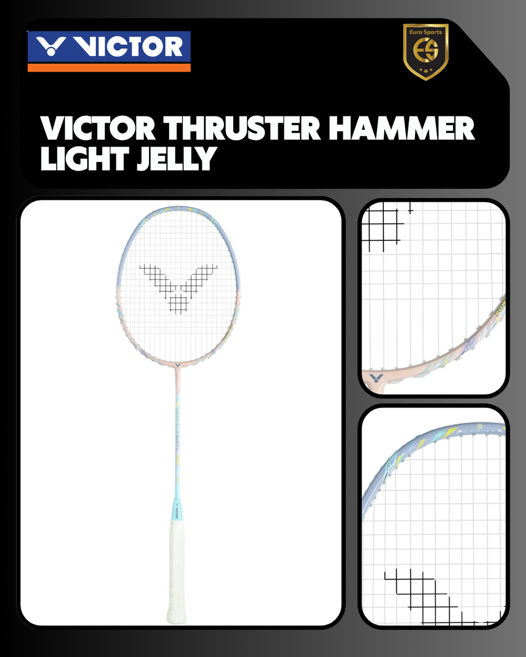Victor Thruster Hammer Light Jelly Badminton Racket