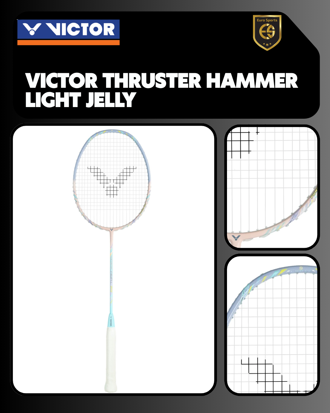 Victor Thruster Hammer Light Jelly Badminton Racket